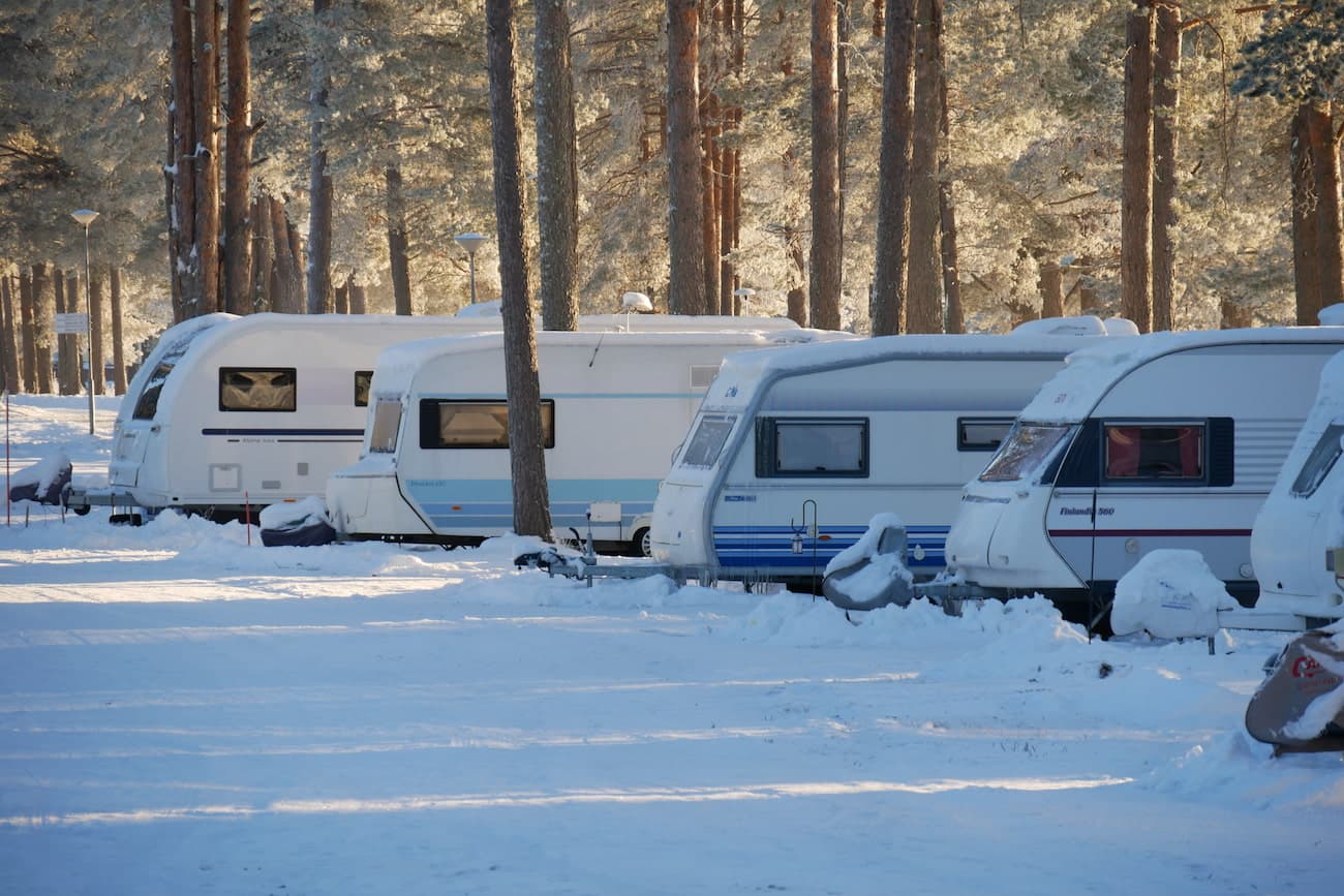 Vintercamping i Orsa – Dalarna vinter.