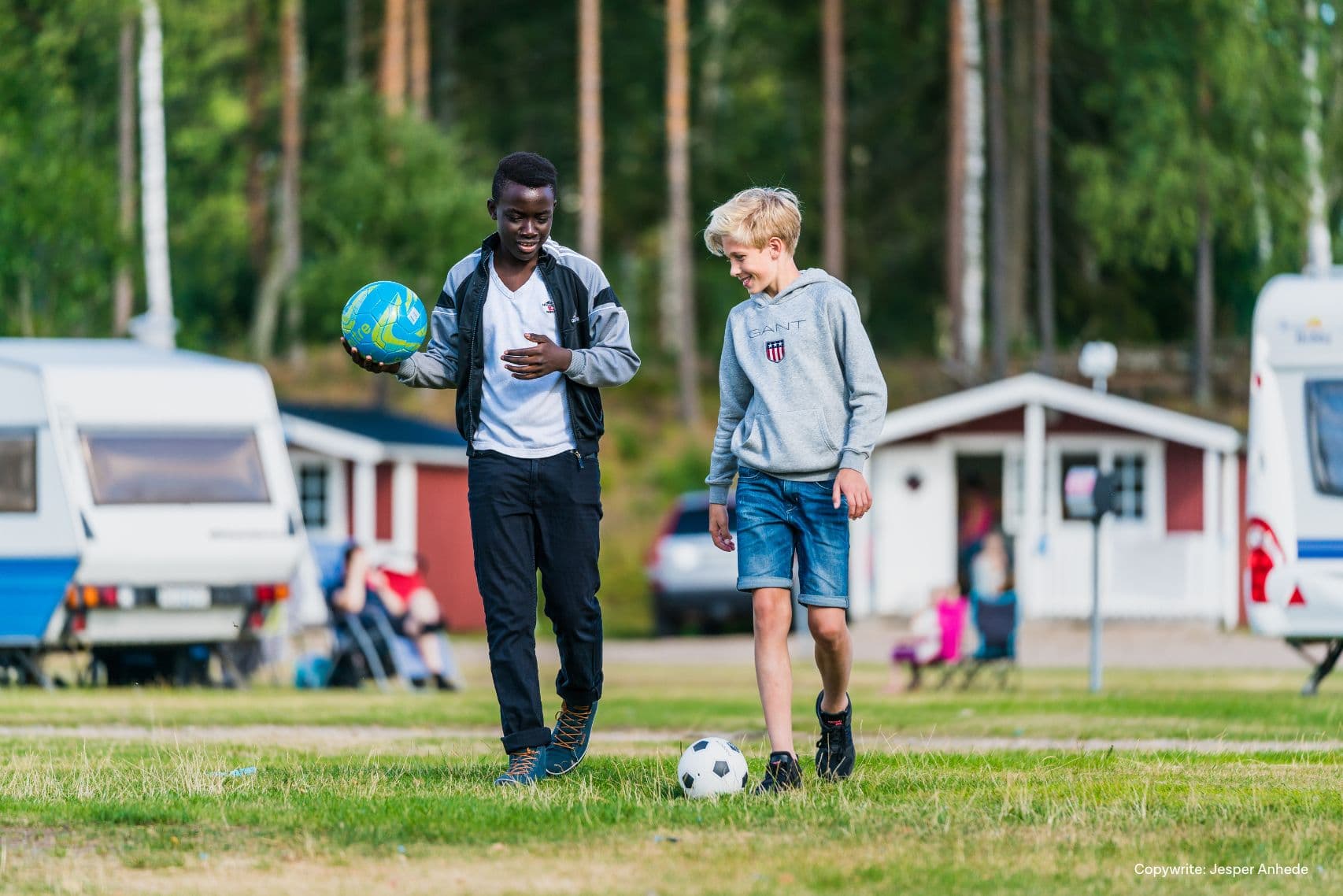 Klassetur og gruppeopphold på camping. Skoleklasse på First Camp Skara Sommarland.